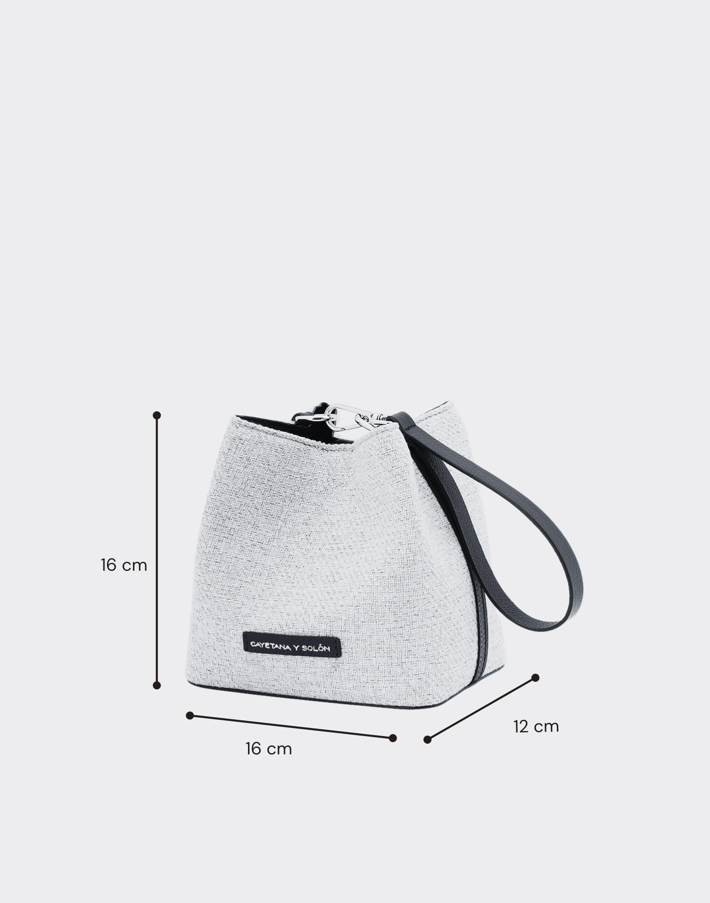 Bucket Mini - Cow Print (Beige/Negro) - Imagen 5