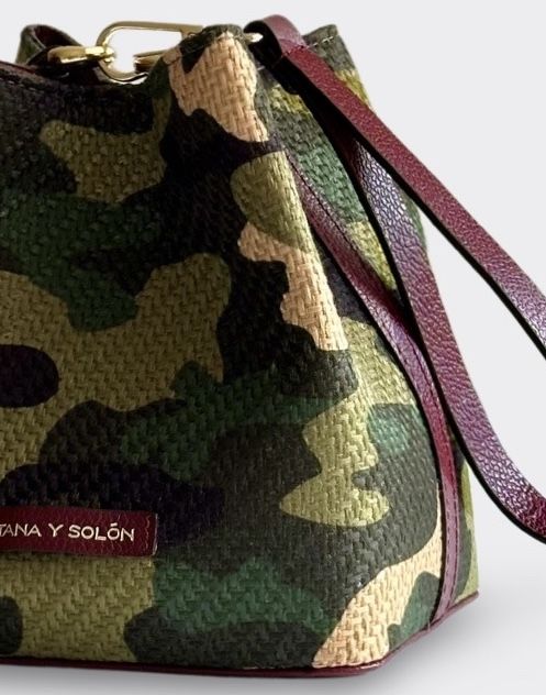 Bucket Mini Camouflage Verde Militar - Imagen 3