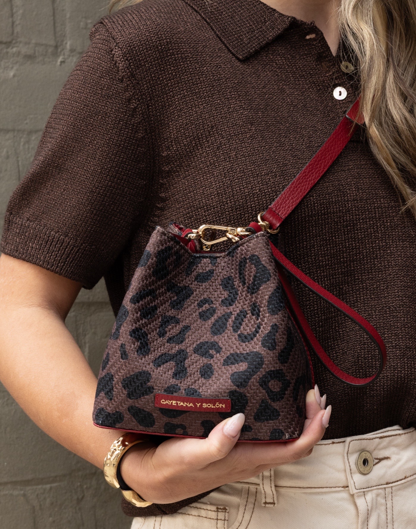 Bucket Mini Leopardo Brown - Imagen 3