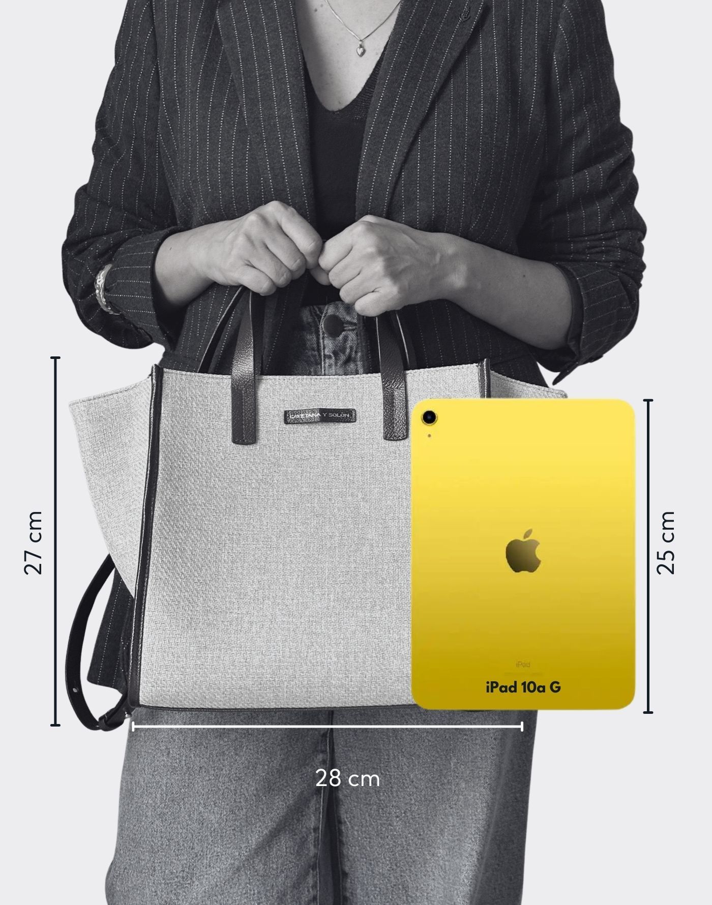 Tote Bag Basics (Beige/Negro) - Imagen 4