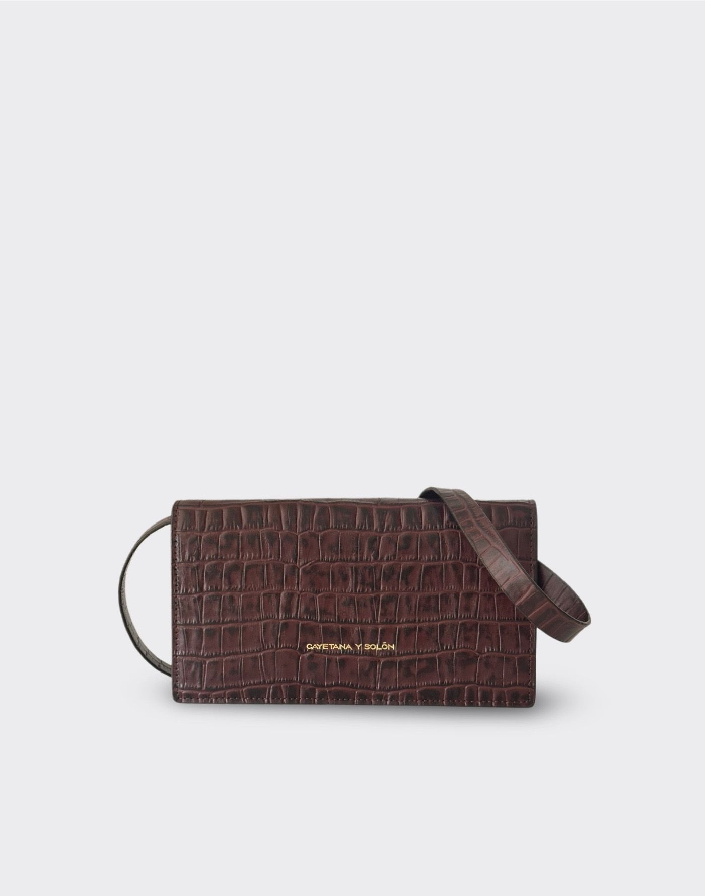 Mini Crossbody Evangeline (Croc Café)