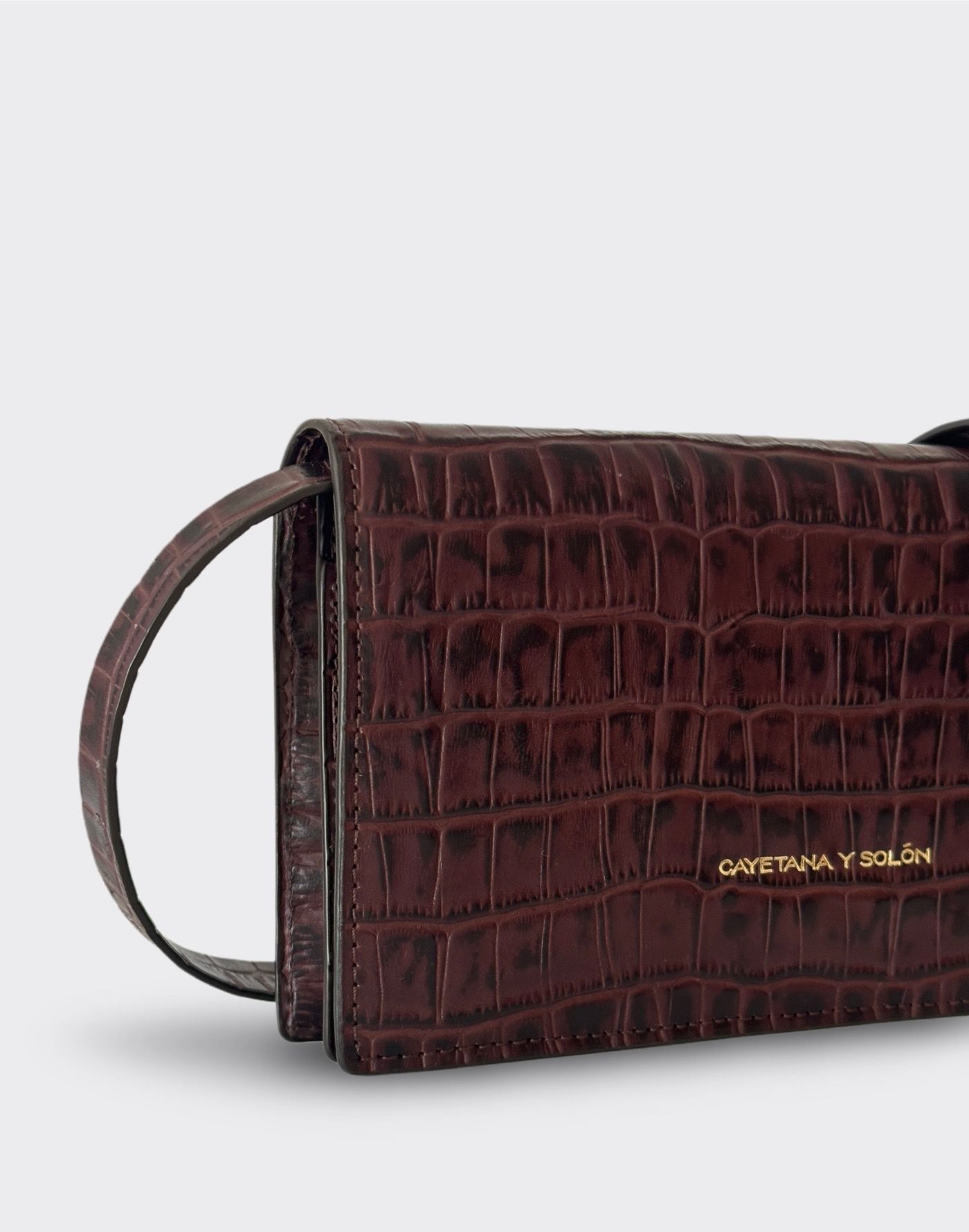 Mini Crossbody Evangeline (Croc Café) - Imagen 4