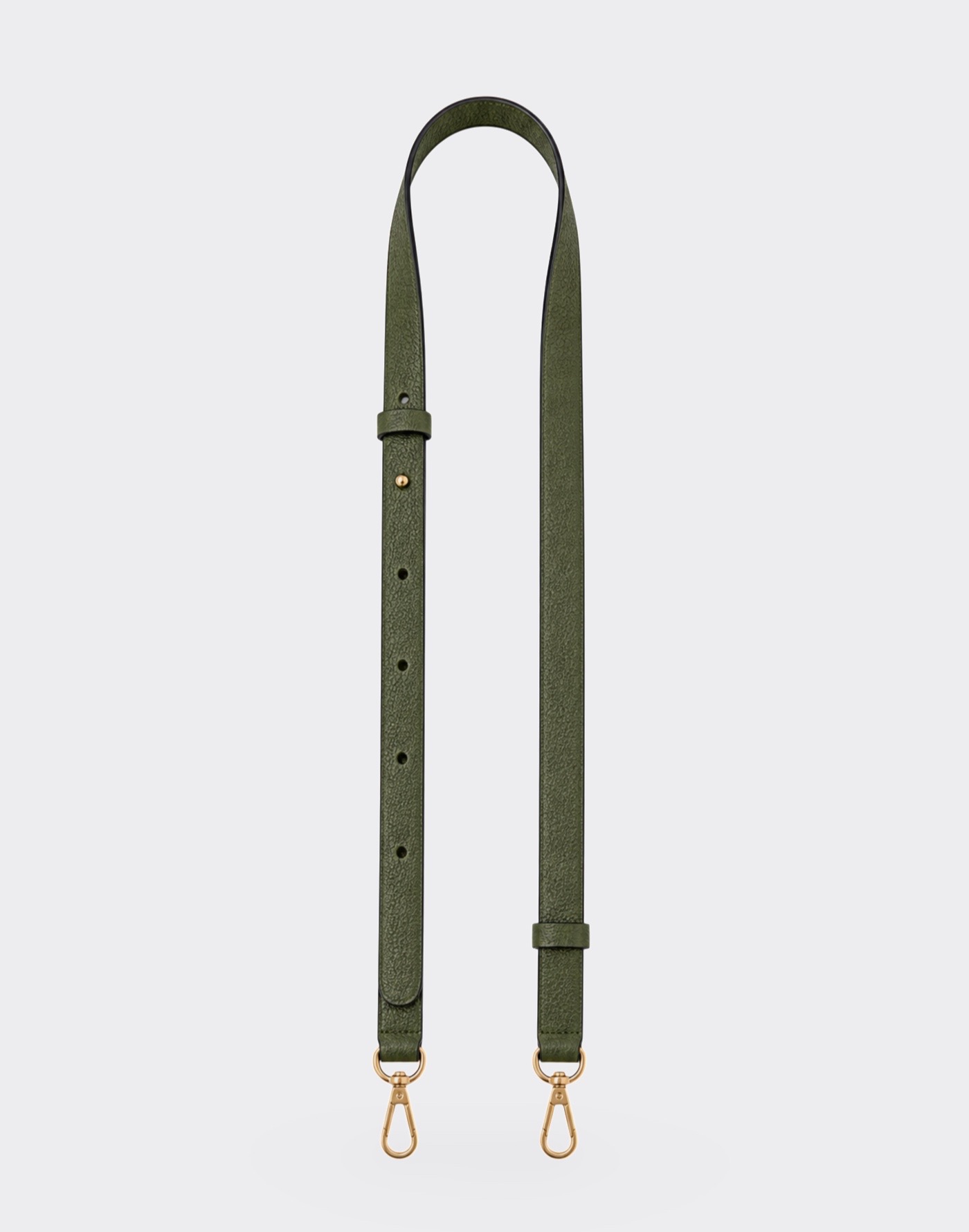 Strap Largo Cuero Verde Oliva