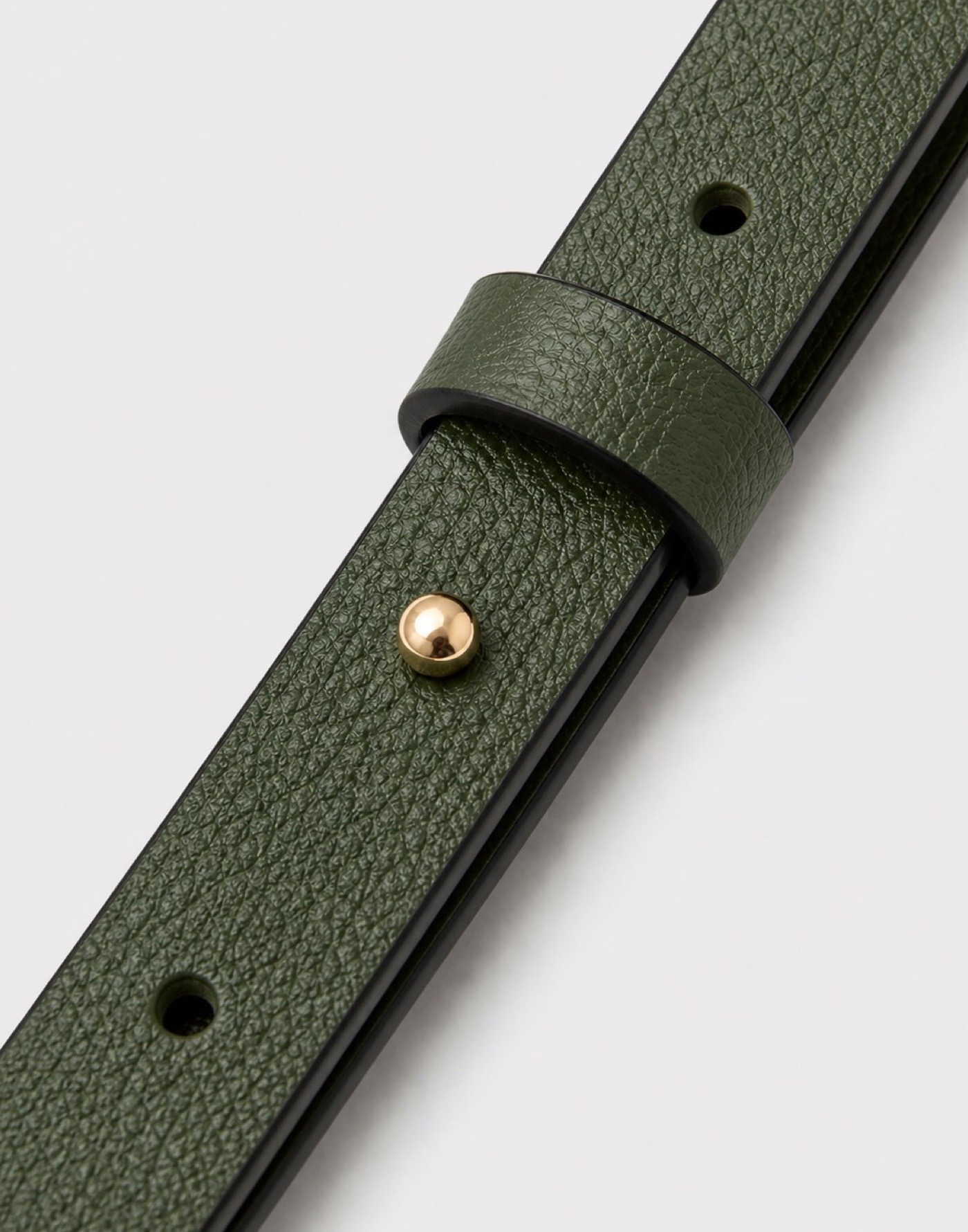 Strap Largo Cuero Verde Oliva - Imagen 2