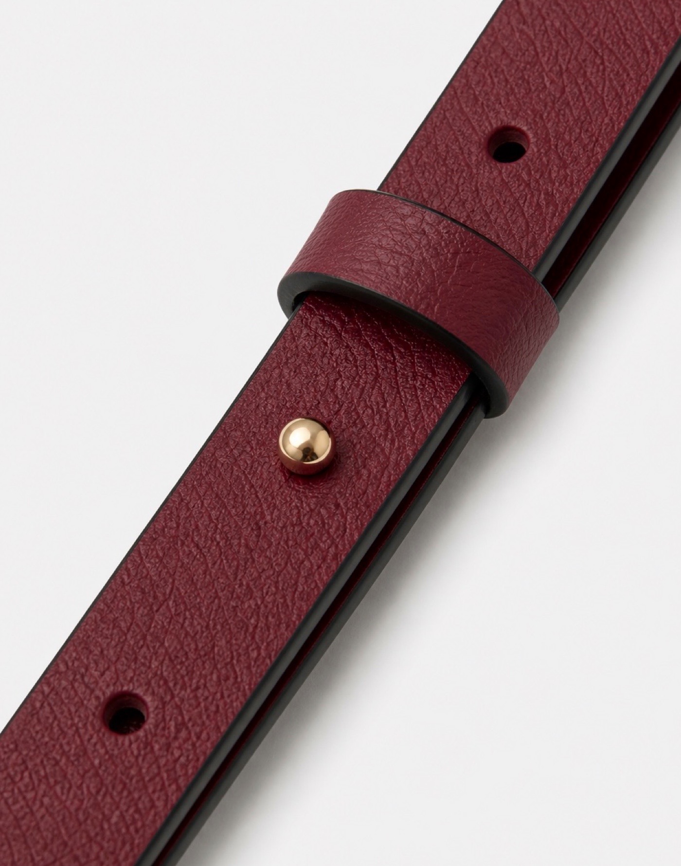 Strap Largo Cuero Burgundy - Imagen 2